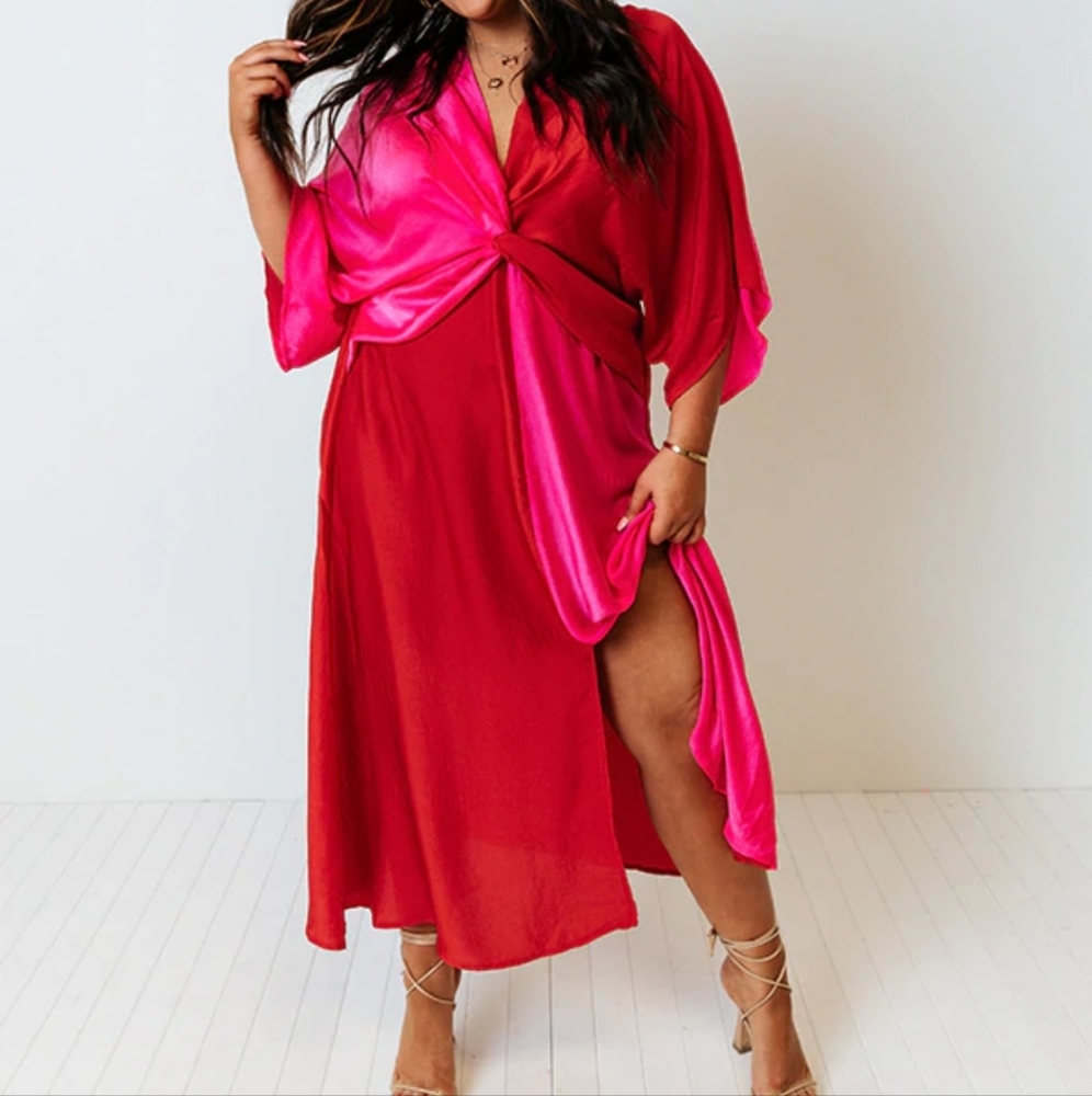Impressions PLUS SIZE Color Block Dress